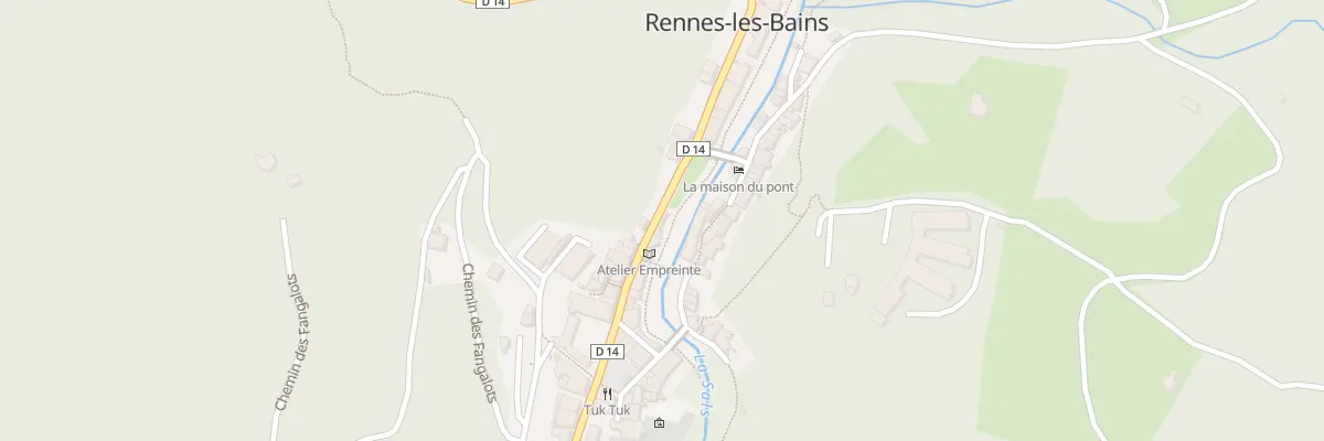 Plan du 64 Le Village à Rennes-les-Bains