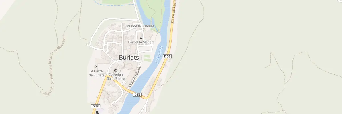 Plan du 16 Rte de Lacrouzette à Burlats