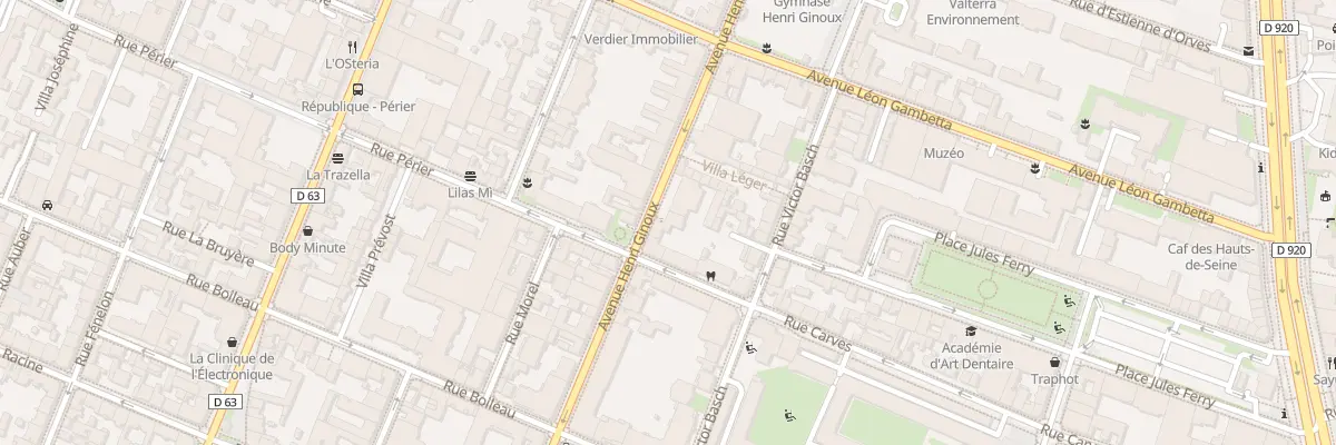 Plan du 80 Rue Carvès à Montrouge