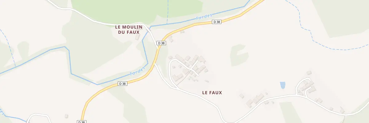 Plan du 5 Le Faux à Saint-Silvain-Bellegarde