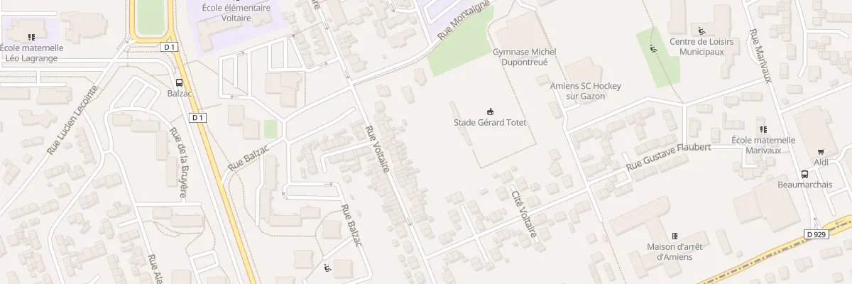 Plan du 76 Rue Voltaire à Amiens