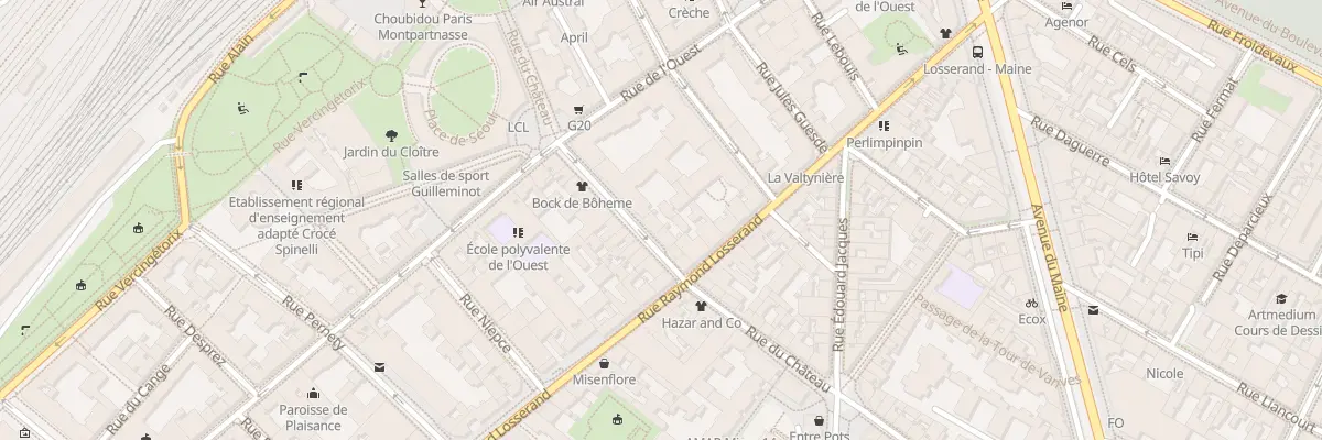 Plan du 119 Rue du Château à Paris 14e Arrondissement
