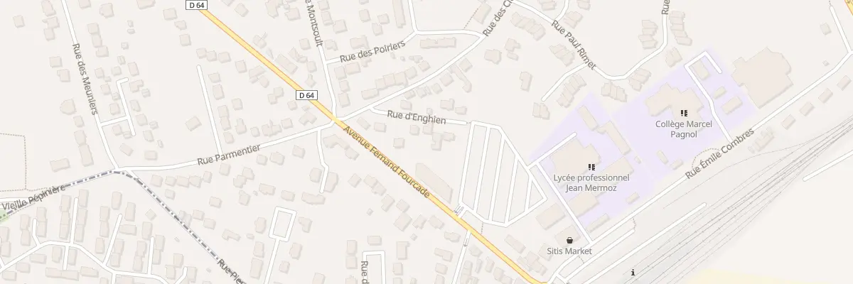 Plan du 8 Rue d’Enghien à Montsoult