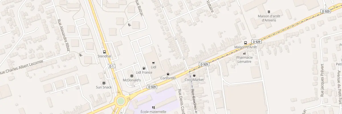 Plan du 11 Rue Voltaire à Amiens