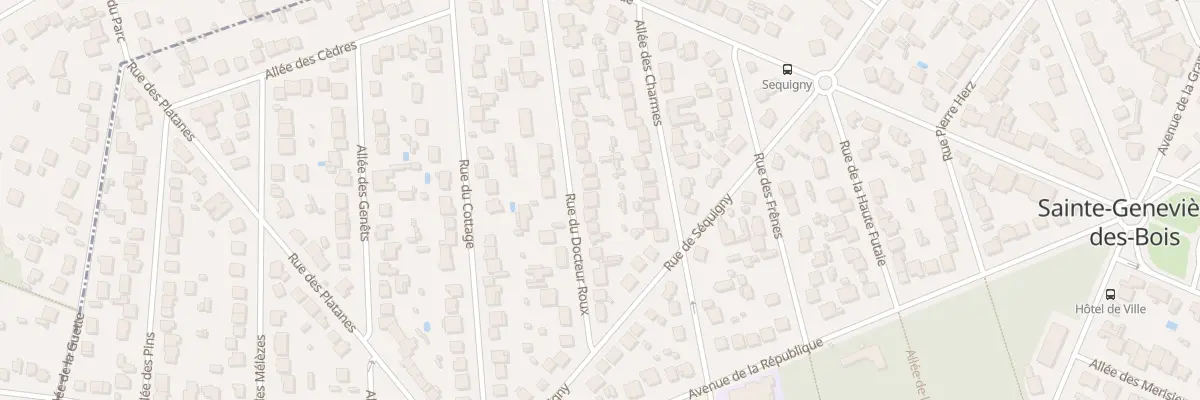 Plan du 14 Rue du Docteur Roux à Sainte-Geneviève-des-Bois