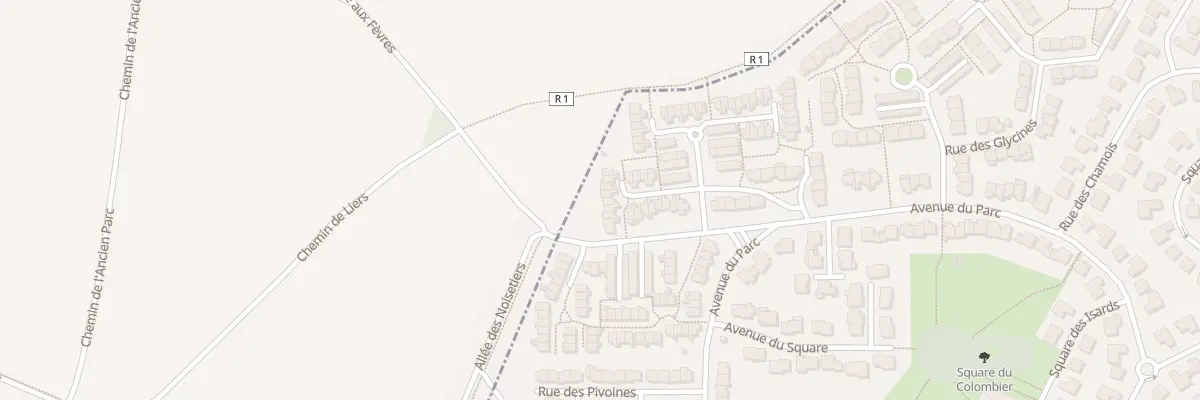 Plan du 16 All des Visons au Plessis-Pâté