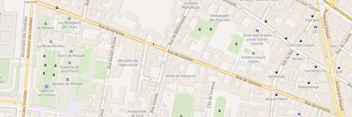 Plan du 57B Rue de Varenne à Paris 7e Arrondissement