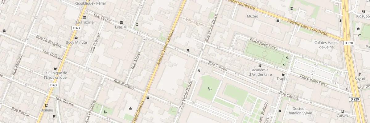 Plan du 61 Rue Carvès à Montrouge