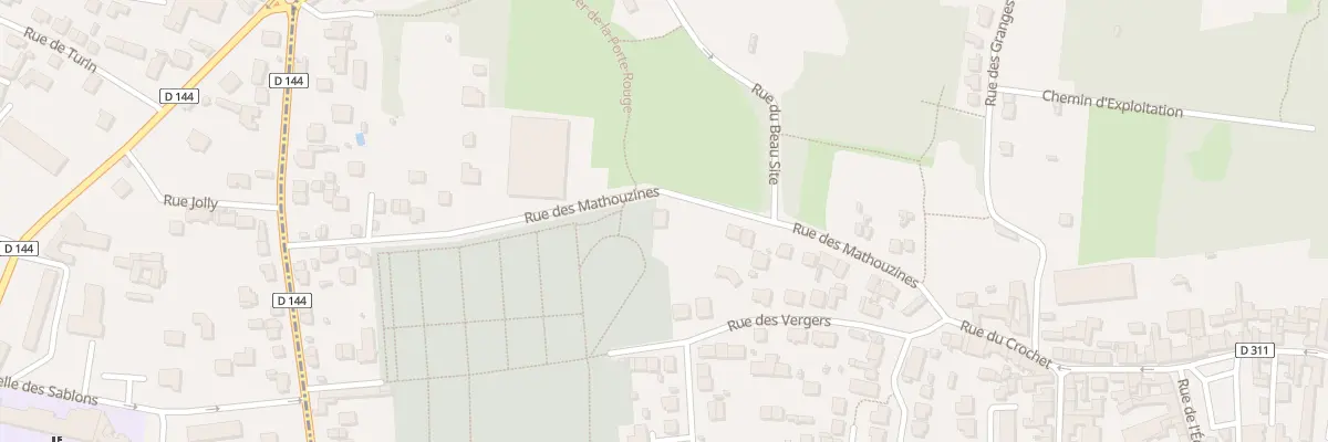 Plan du 9001 Rue des Mathouzines à Deuil-la-Barre
