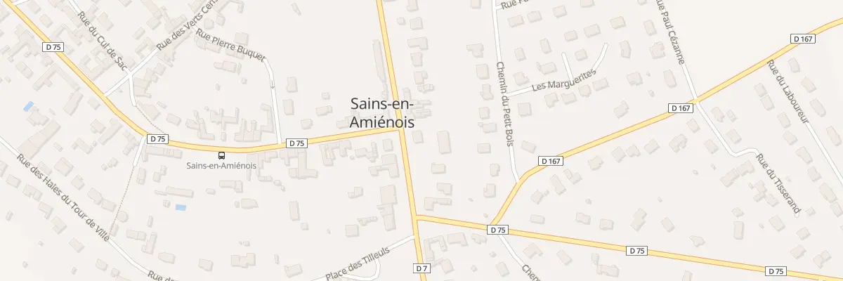 Plan du 30 Rue de la Chaussée à Sains-en-Amiénois