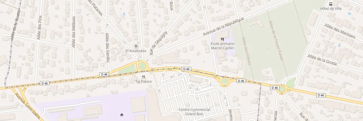 Plan du 80 Av Regt Normandie Niemen à Sainte-Geneviève-des-Bois