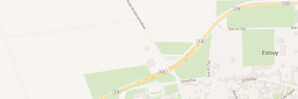 Plan du 5504 Rte de Marsainvilliers à Estouy