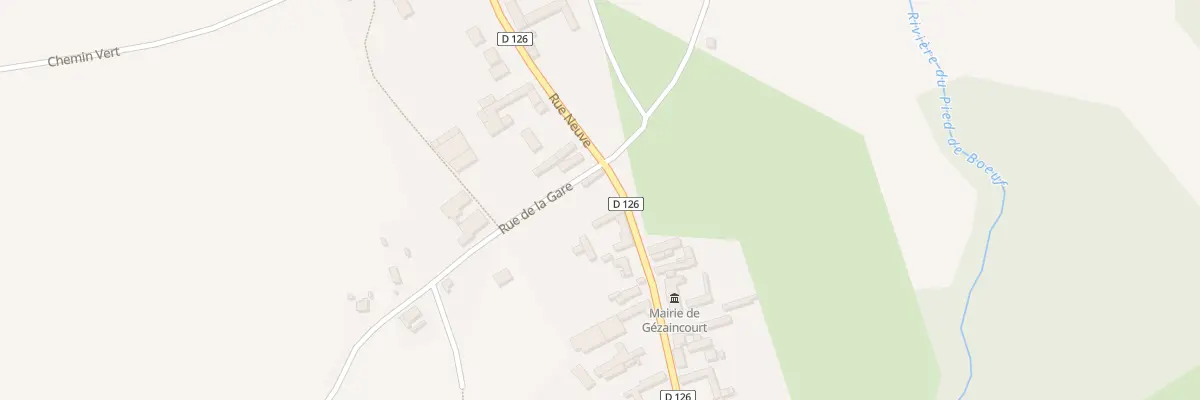 Plan du 45 Rue Neuve à Gézaincourt