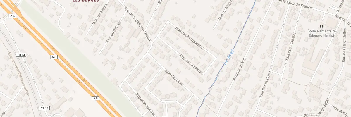Plan du 12 Rue des Violettes à Chilly-Mazarin