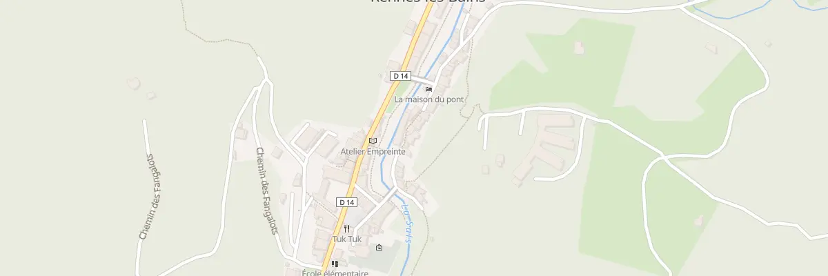 Plan du 55 Le Village à Rennes-les-Bains