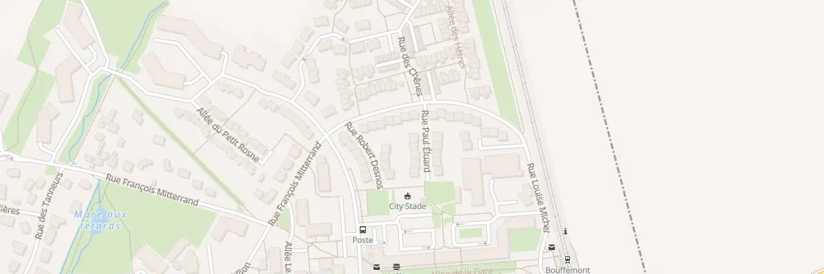 Plan du 2 Rue Paul Éluard à Bouffémont
