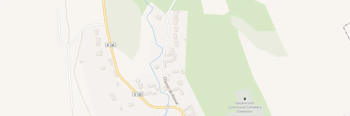 Plan du 5128 Che de Rouval à Gézaincourt