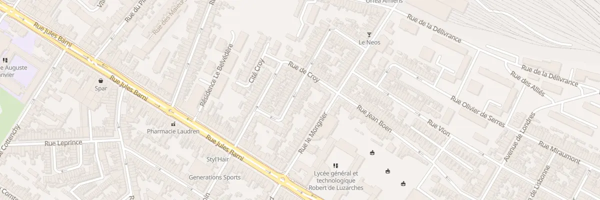 Plan du 32 Rue Sire Bernard à Amiens