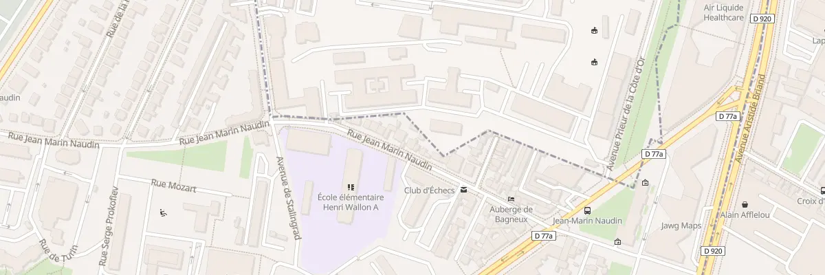 Plan du 87 Rue Jean Marin Naudin à Bagneux