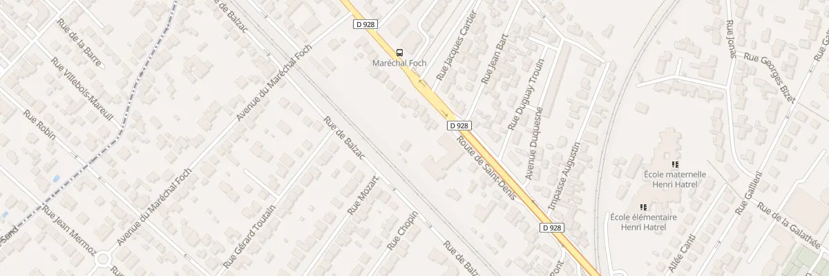 Plan du 83B Rte St Denis à Deuil-la-Barre