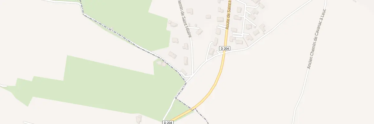 Plan du 9000 Ancien Che de St Hilaire à Cavanac