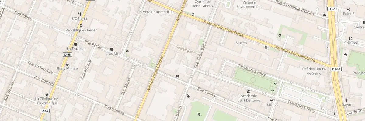 Plan du 6 Vla Parmentier à Montrouge