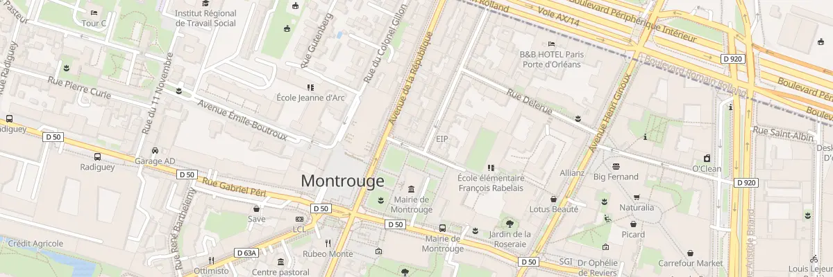 Plan du 22 Rue Edgar Quinet à Montrouge