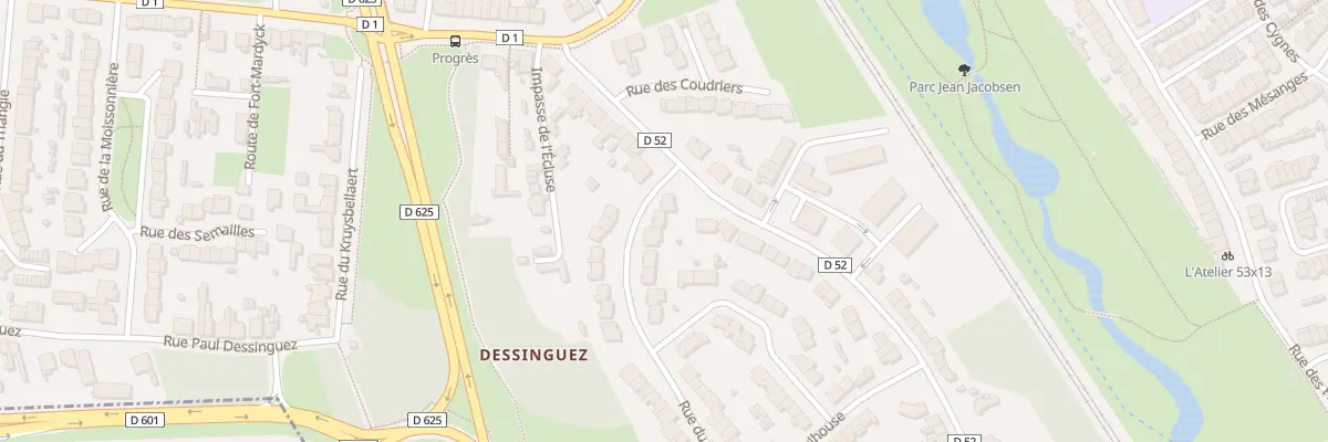 Plan du 42 Rue du Bosquet à Dunkerque