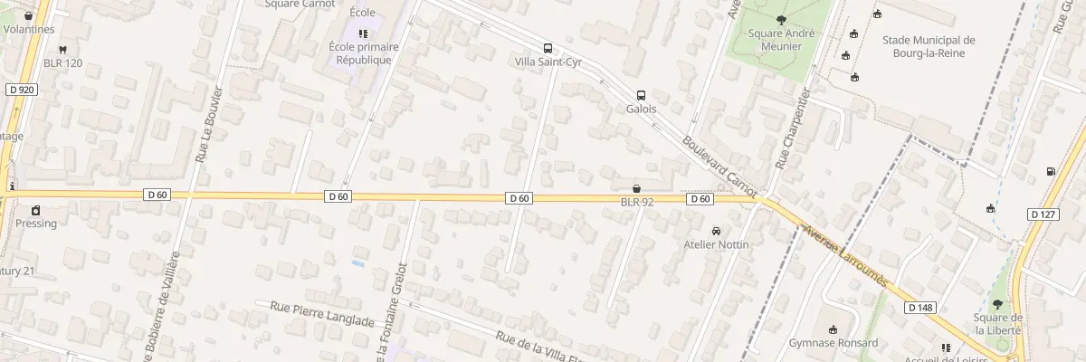 Plan du 9 Rue Carrière Marlé à Bourg-la-Reine