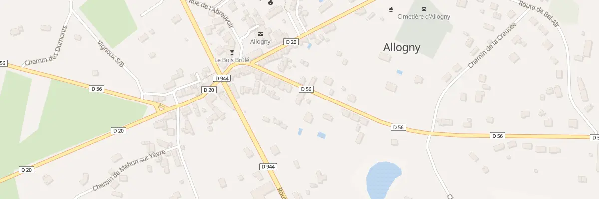 Plan du 14T Rte de St Martin d’Auxigny à Allogny