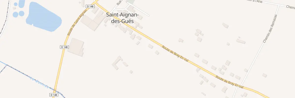 Plan du 34 Rte de Bray En Val à Bray-Saint-Aignan