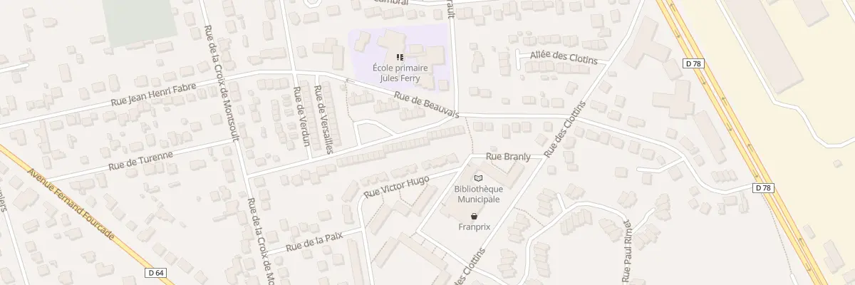 Plan du 46 Rue Bel Air à Montsoult
