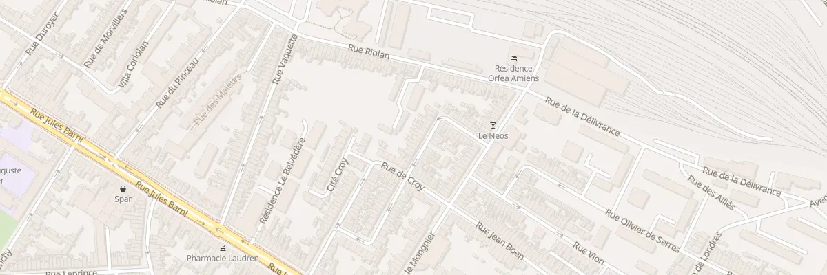 Plan du 45 Rue Sire Bernard à Amiens
