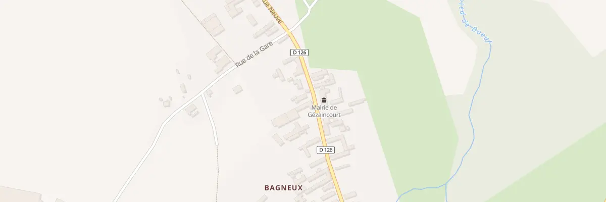 Plan du 39 Rue Neuve à Gézaincourt