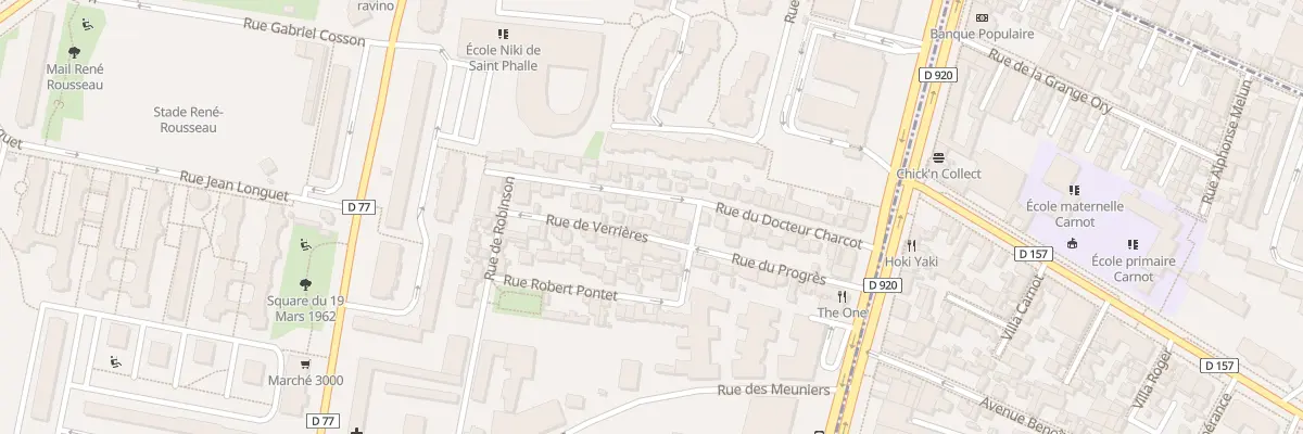 Plan du 6 Rue de Verrières à Bagneux