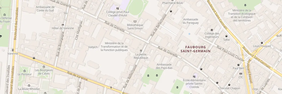 Plan du 60 Rue de Bellechasse à Paris 7e Arrondissement