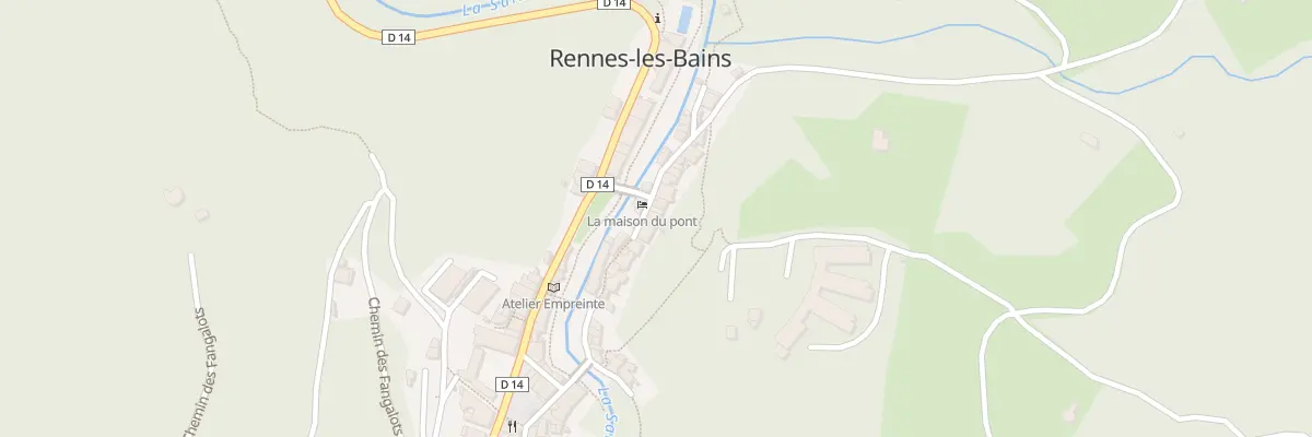 Plan du 32 Rue des Bains Forts à Rennes-les-Bains
