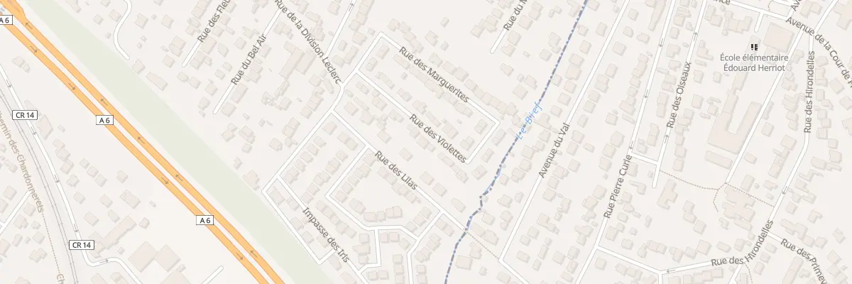 Plan du 18 Rue des Violettes à Chilly-Mazarin