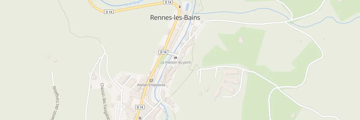 Plan du 48 Le Village à Rennes-les-Bains