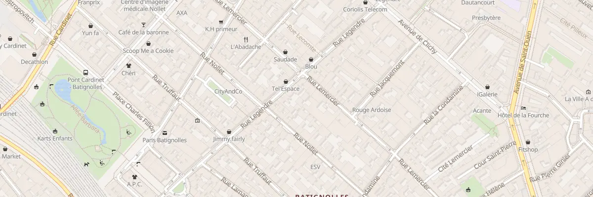 Plan du 106 Rue Legendre à Paris 17e Arrondissement