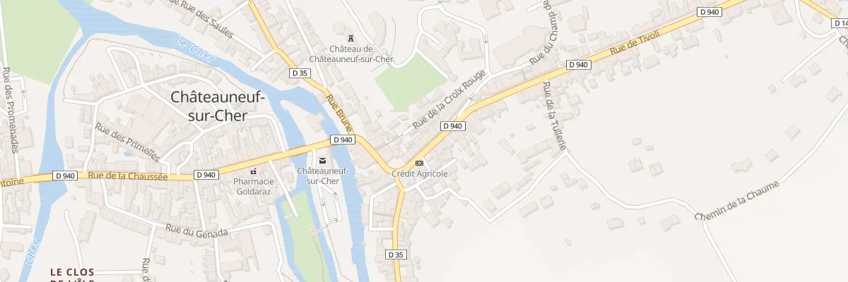 Plan du 17 Grande Rue à Châteauneuf-sur-Cher