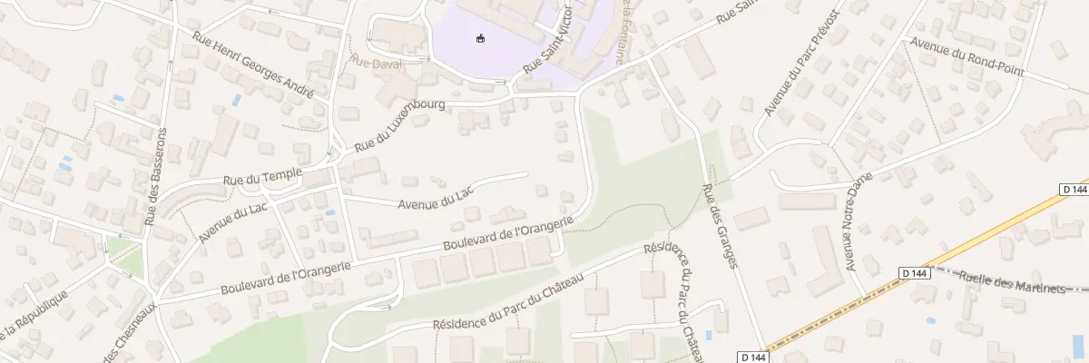 Plan du 8 Bd de l’Orangerie à Montmorency