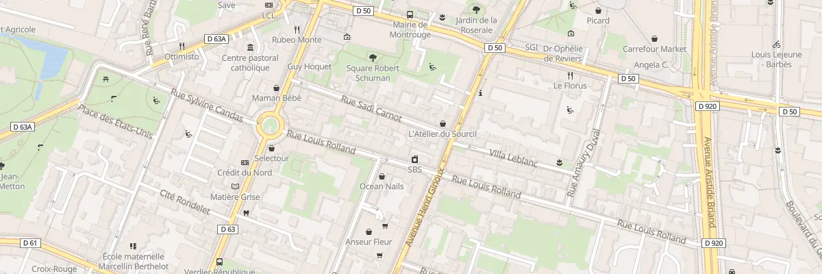 Plan du 5 Rue Sadi Carnot à Montrouge