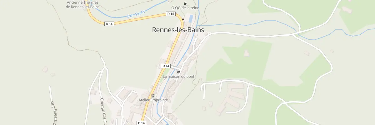 Plan du 6 Rte de Montferrand à Rennes-les-Bains
