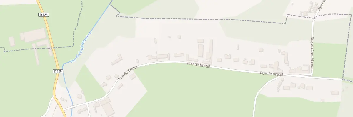 Plan du 5109 Rue de Bretel à Gézaincourt