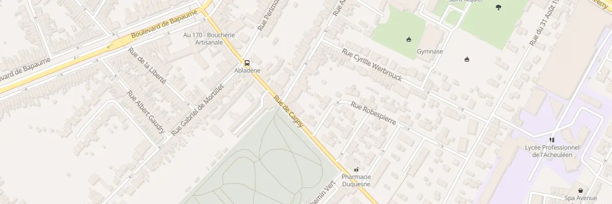 Plan du 101 Rue Abladène à Amiens