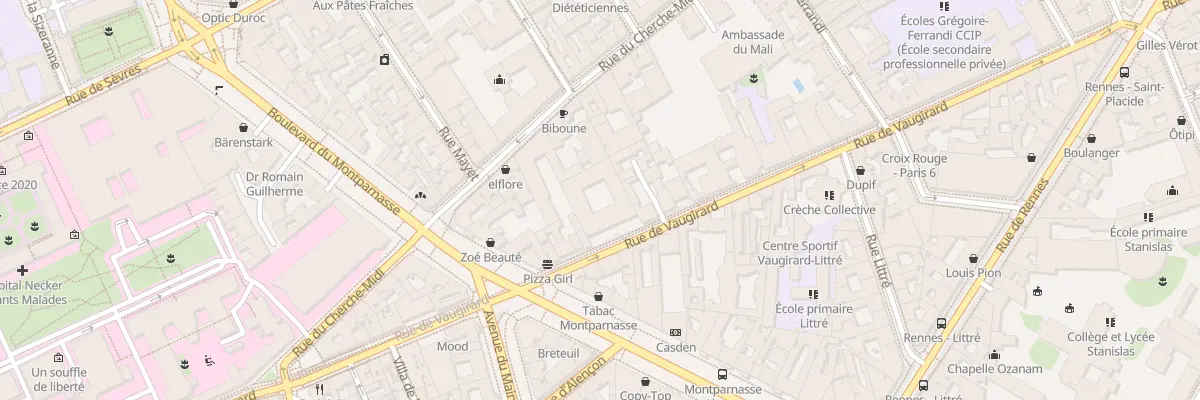 Plan du 118 Rue de Vaugirard à Paris 6e Arrondissement