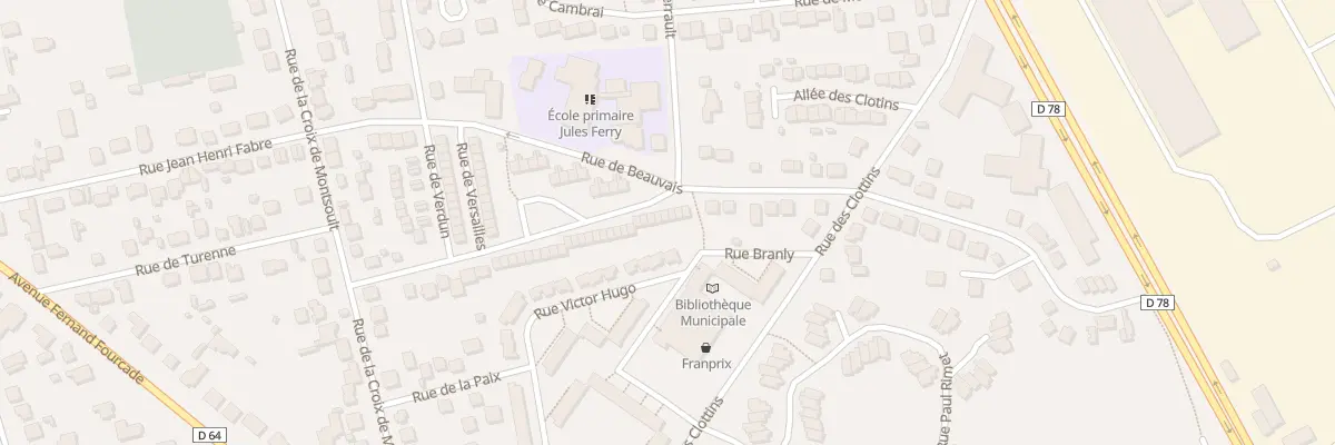 Plan du 56 Rue Bel Air à Montsoult