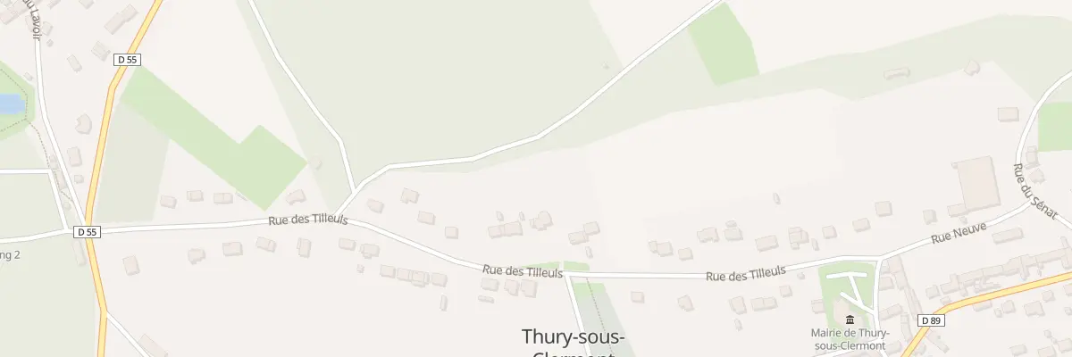 Plan du 322 Rue des Tilleuls à Thury-sous-Clermont