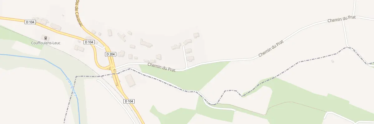 Plan du 9 Che du Prat à Couffoulens